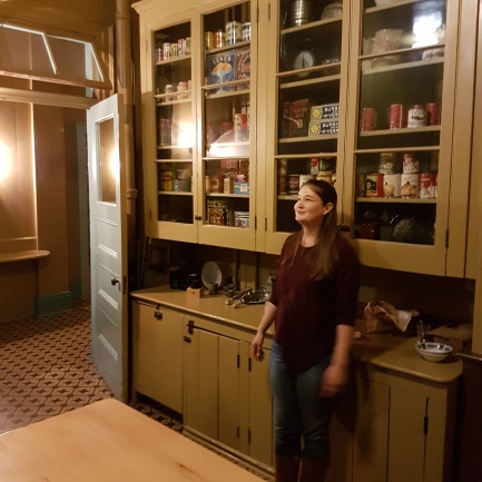 Emily in the Austin kitchen